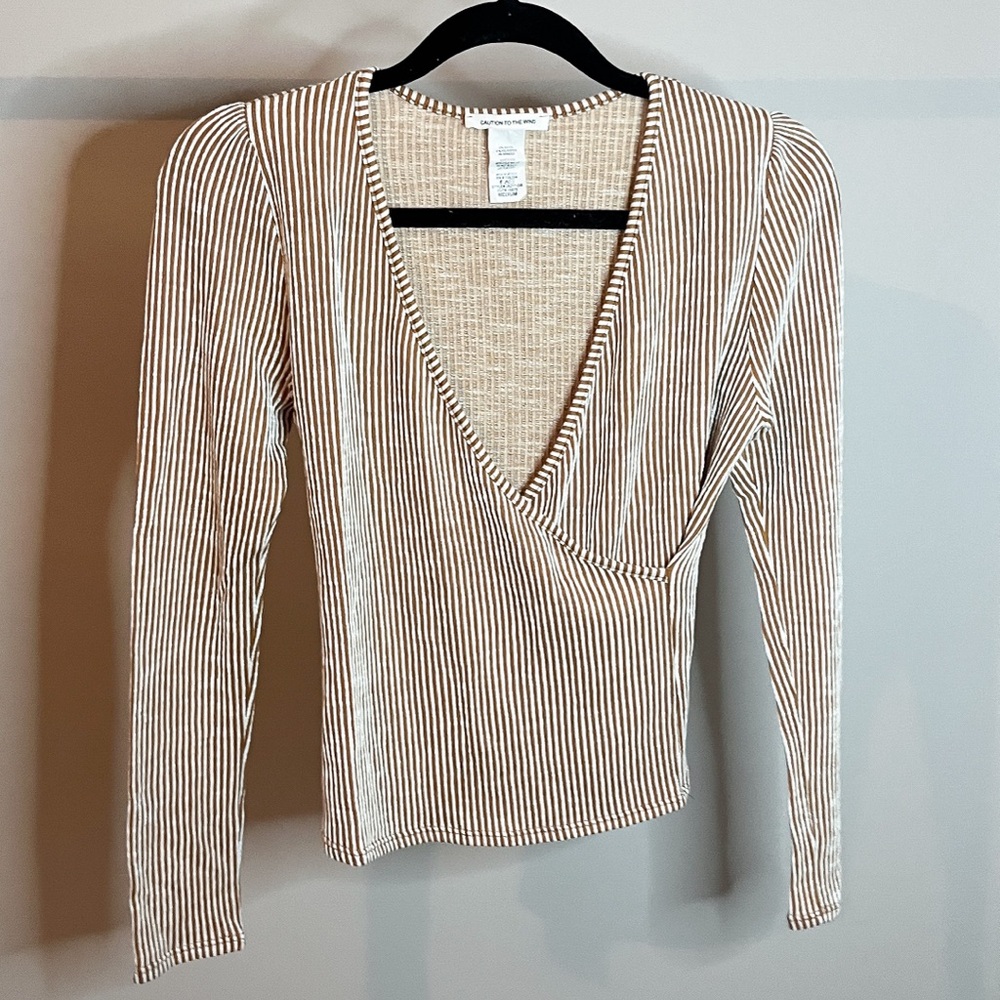 Long Sleeve Striped Shirt/Blouse